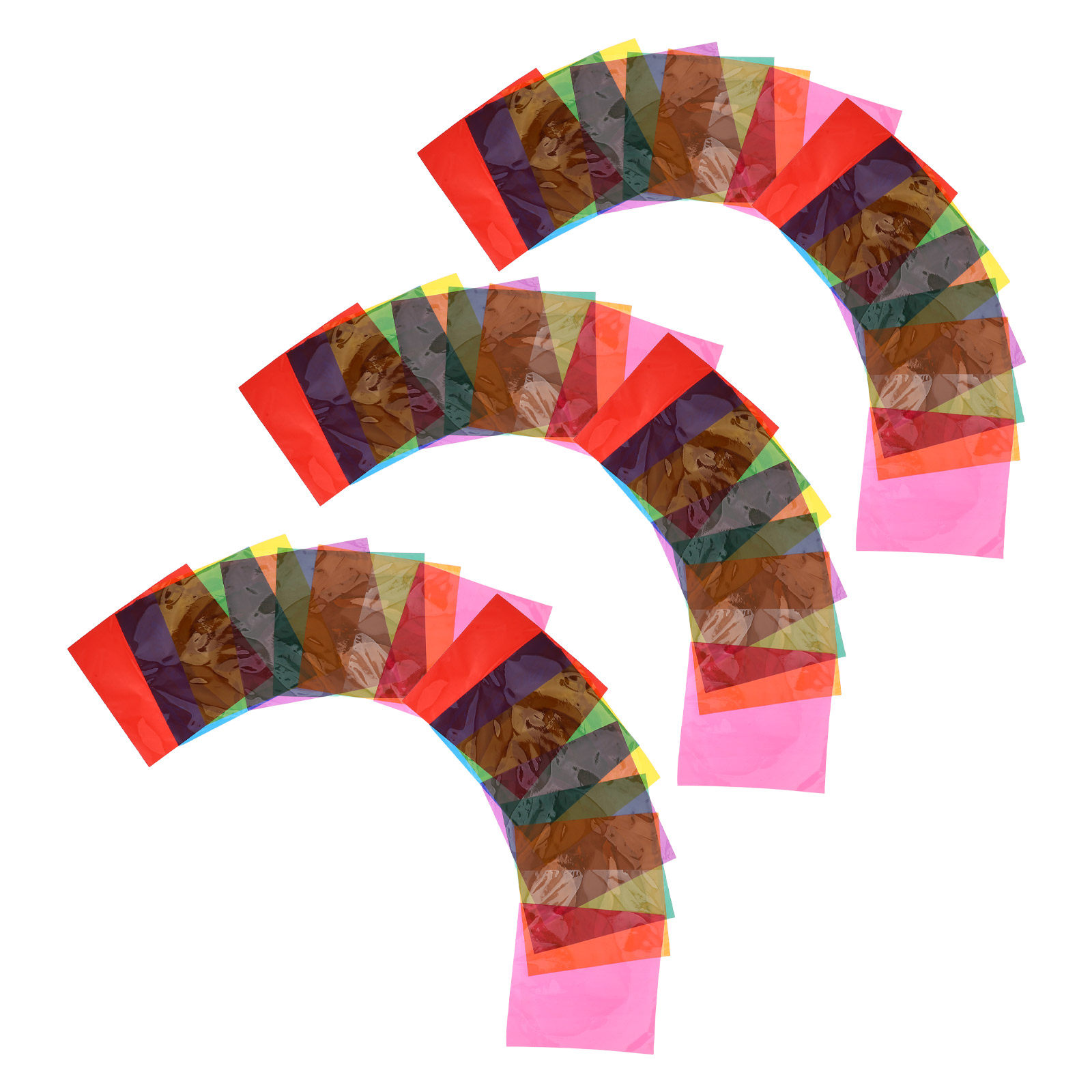 Craft Embellishment - 90 Hojas de Papel Celofán de