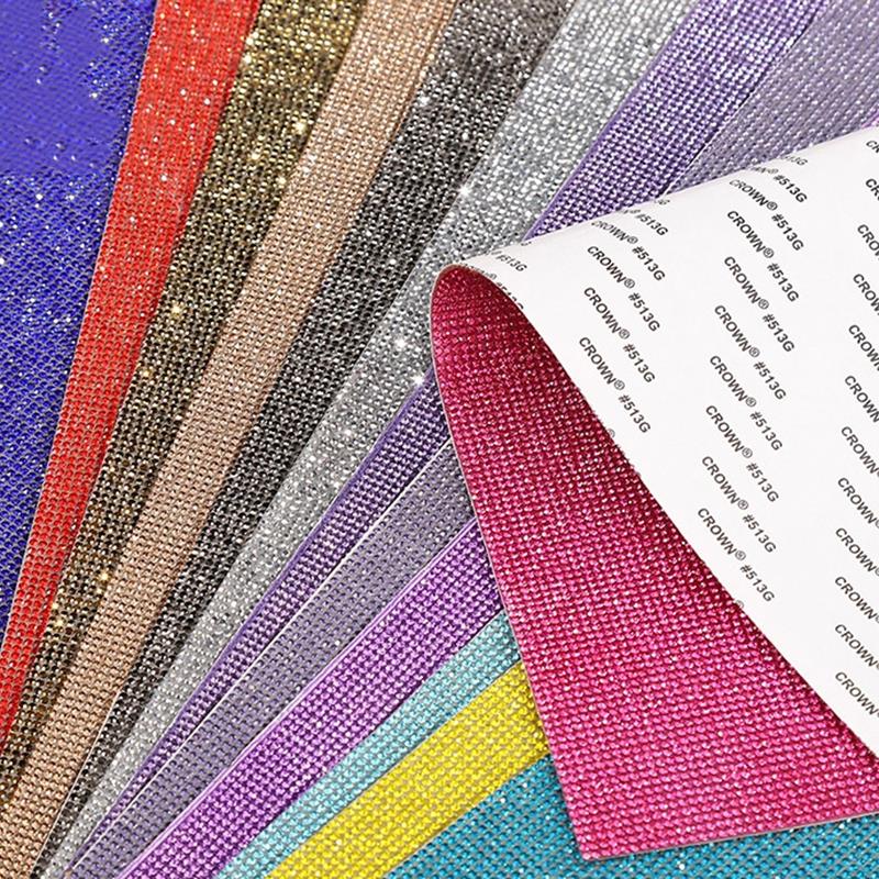 Hotfix Rhinestone Sheet - Cinta adhesiva autoadhesiva de diamantes de
