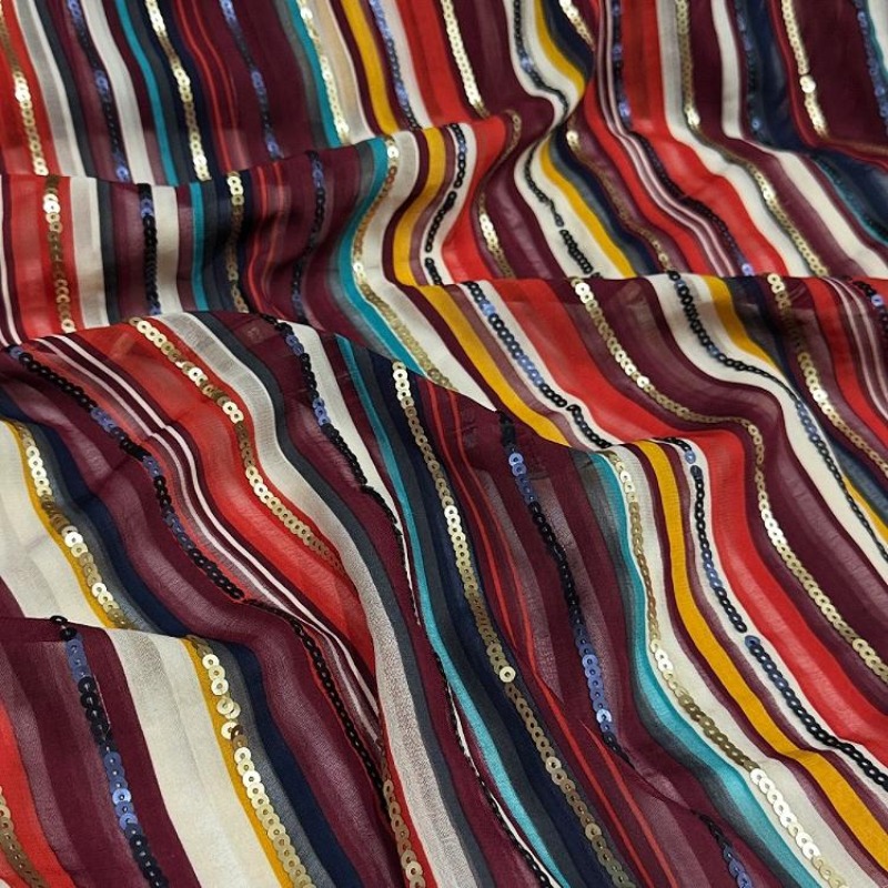 Tela de lentejuelas bordadas a - Crystal Mesh Fabric reseña y precio