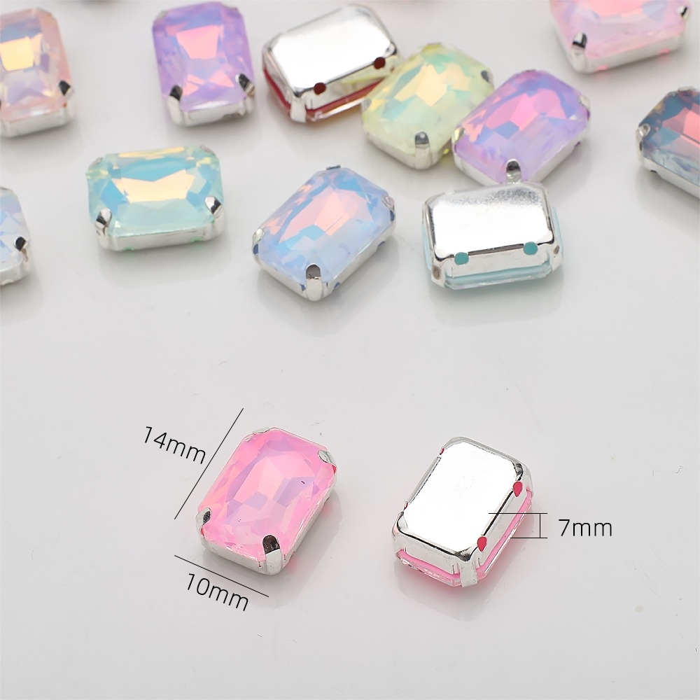 10 Uds. De 10x14mm para coser  - Sew On Rhinestone reseña y precio