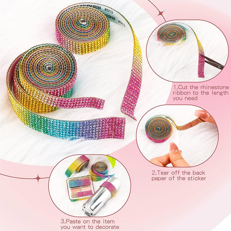 1 yarda autoadhesiva pegatina  - Hotfix Rhinestone Sheet reseña y precio