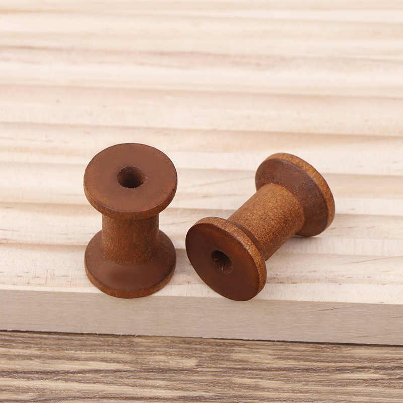 Carretes de madera Vintage, or - Organza Ribbon Spool reseña y precio