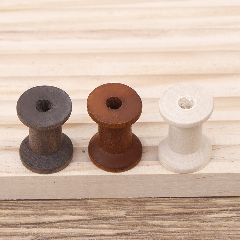 Carretes de madera Vintage, or - Organza Ribbon Spool reseña y precio