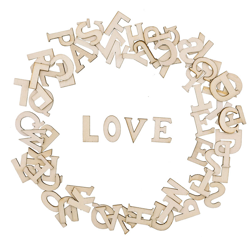 Letras del alfabeto de madera  - Craft Embellishment reseña y precio