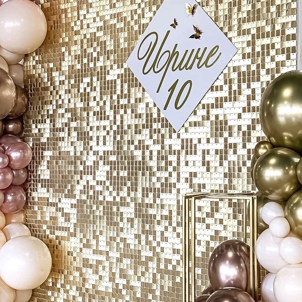 Paneles de fondo con brillo do - Sequin Fabric Panel reseña y precio
