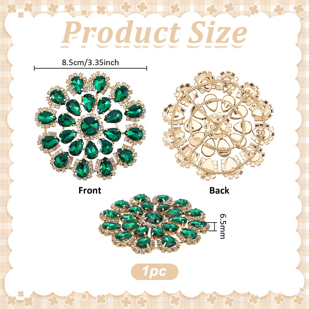 Aplique de latón con diamantes - Sew On Rhinestone reseña y precio