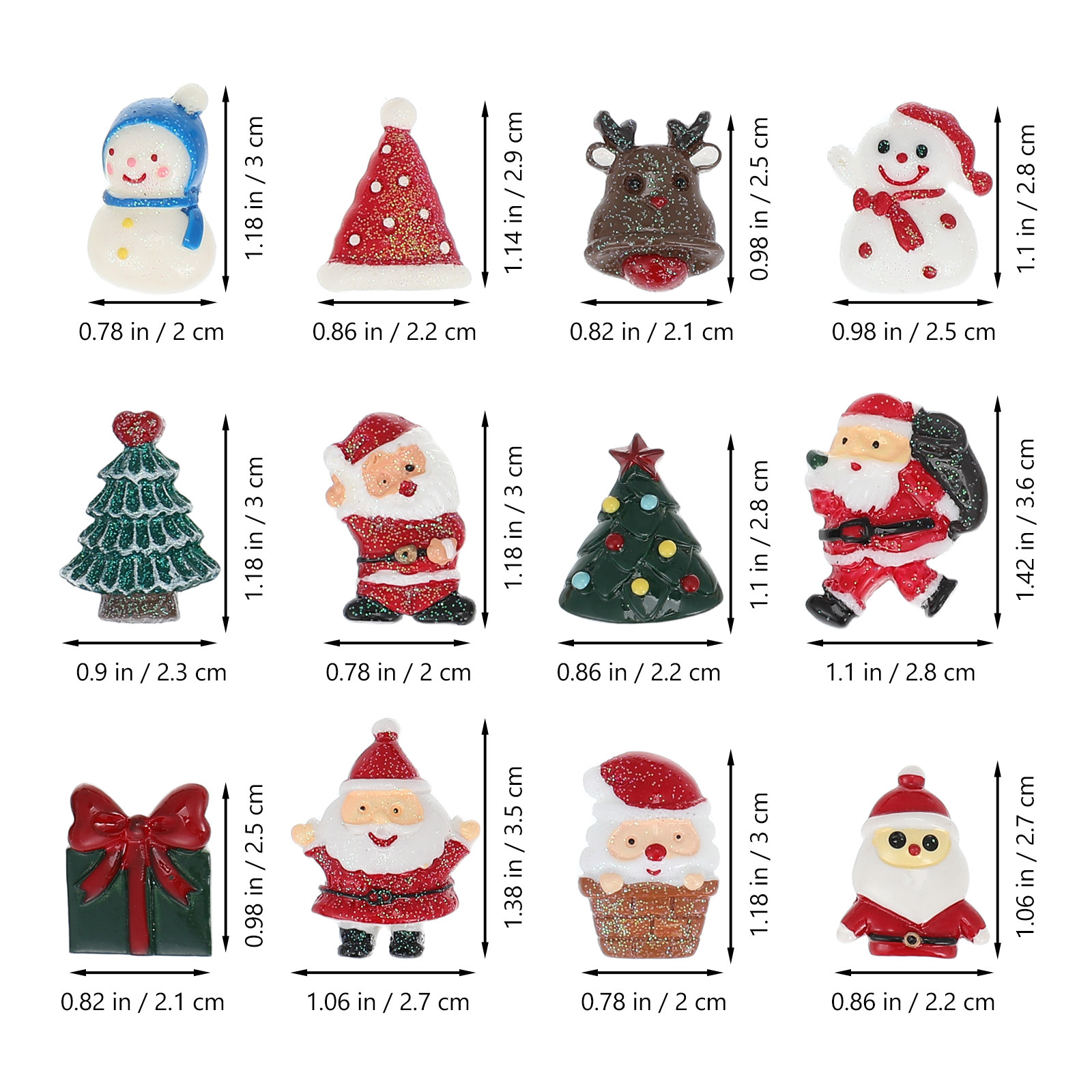 50 piezas de adornos navideños - Craft Embellishment reseña y precio