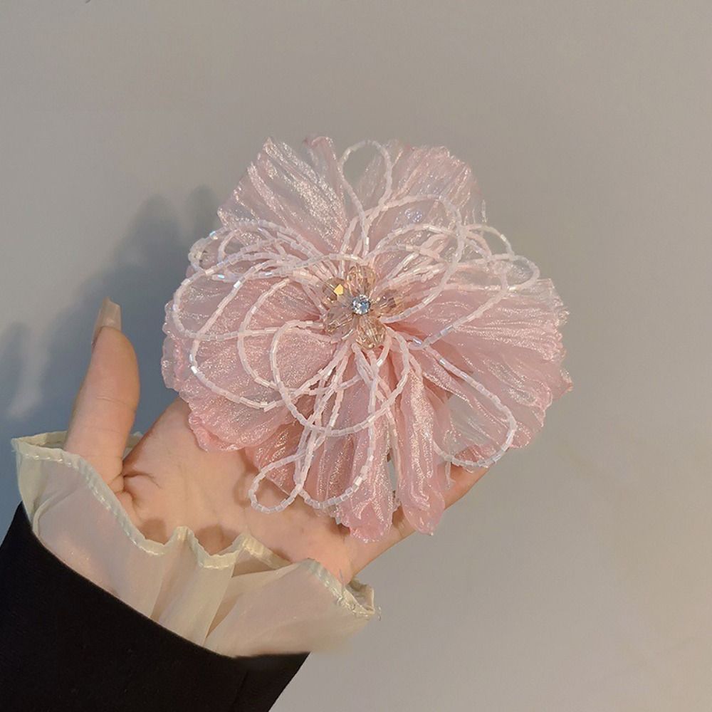 Aplique de Flor de Tela de Org - Crystal Mesh Fabric reseña y precio