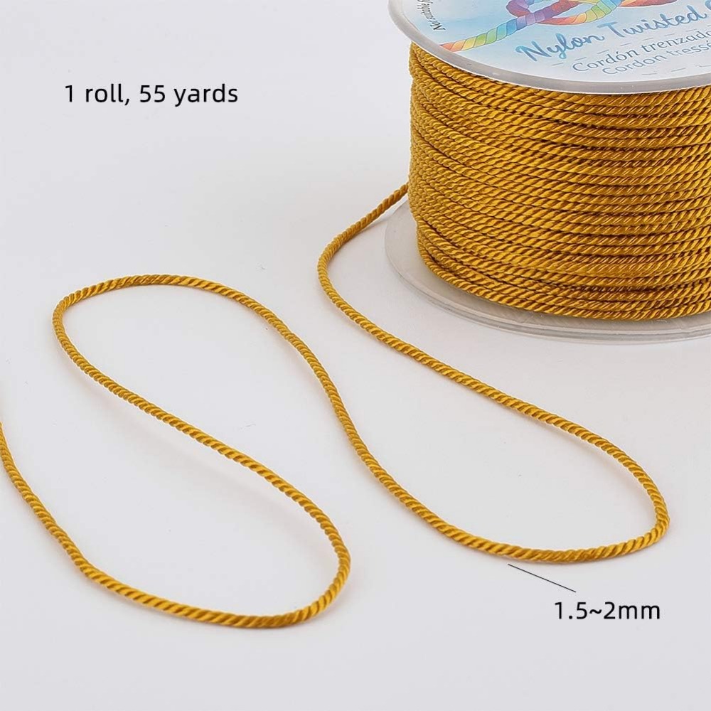 Cordón de nailon satinado tren - Cord Trim Twisted reseña y precio