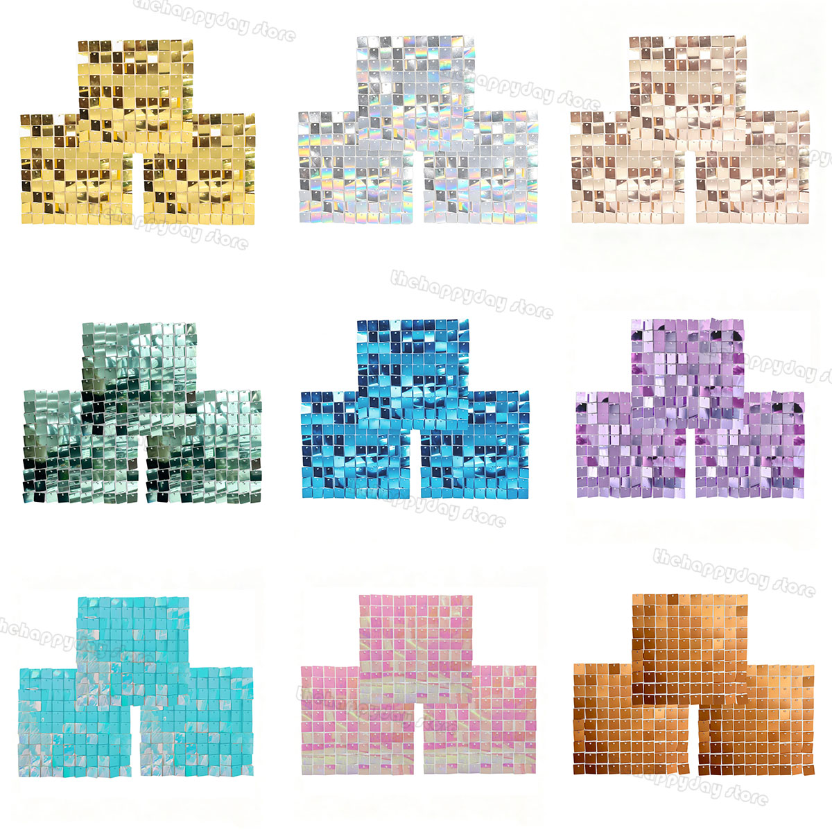 Paneles de Fondo Brillantes pa - Sequin Fabric Panel reseña y precio
