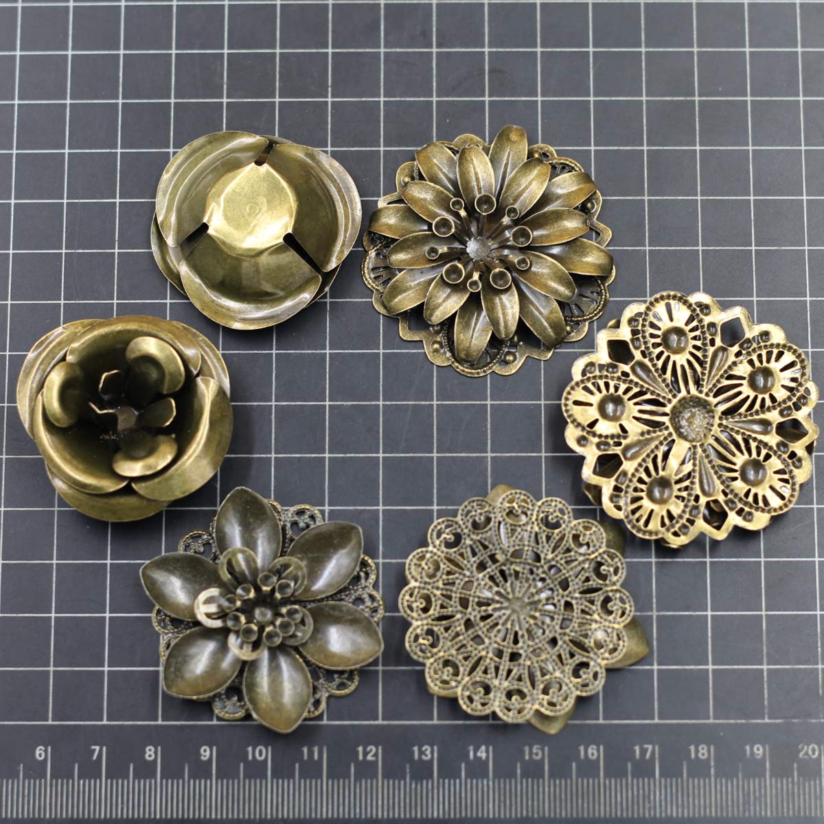 6 uds adornos combinación patr - Craft Embellishment reseña y precio