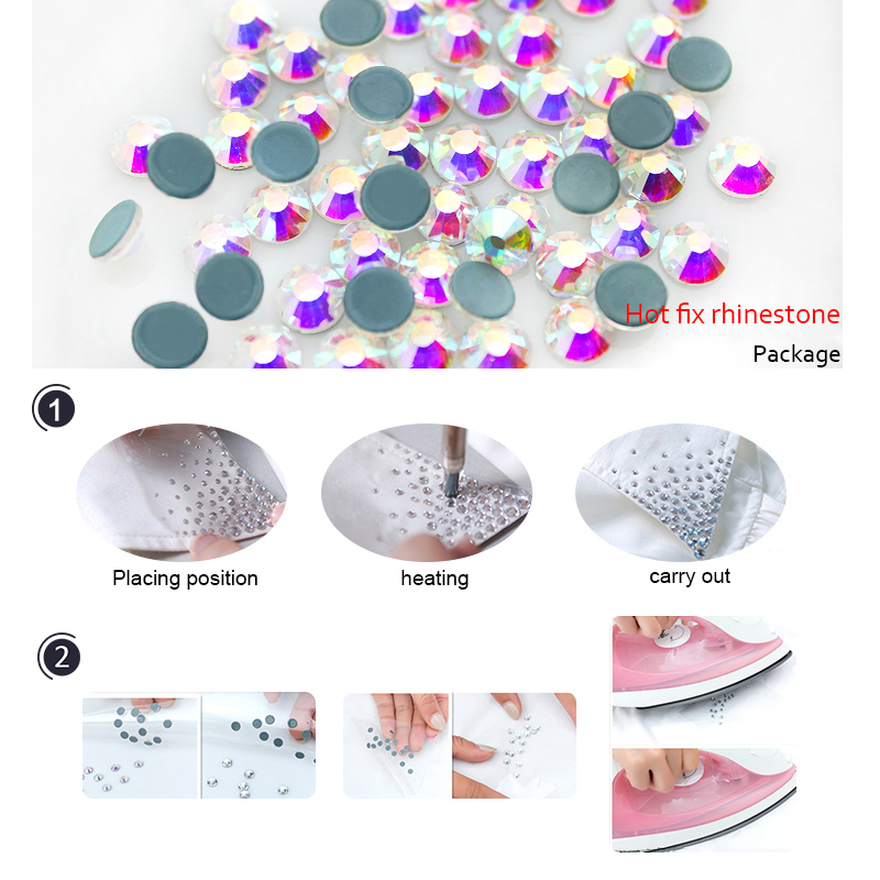 QIAO Multi-Color SS6-SS20 Cris - Hotfix Rhinestone Sheet reseña y precio