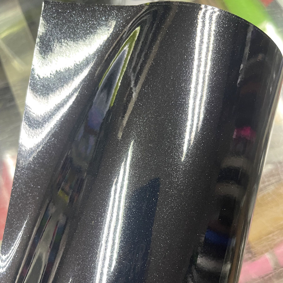 Vinilo Adhesivo Brillante Negr - Glitter Vinyl Roll reseña y precio